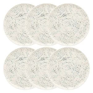Conjunto De Pratos Rasos 06 Peças Flat Tie-dye Oxford
