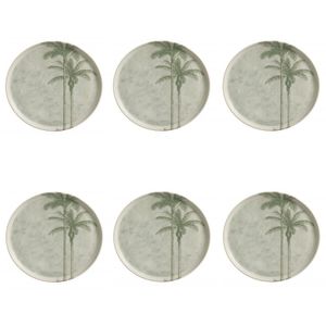 Conjunto De Pratos Rasos 06 Peças Bio Tropicália Porto Brasil