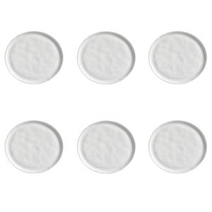 Conjunto De Pratos De Sobremesa 06 Peças Linhas New White Porto Brasil