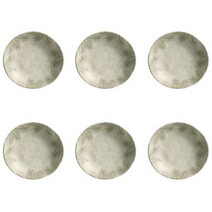 Conjunto De Pratos Fundos 06 Peças Bio Tropicália Porto Brasil