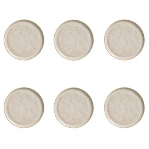 Conjunto De Pratos De Sobremesa 06 Peças Linhas Latte Porto Brasil