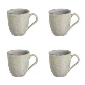 Conjunto De Canecas 04 Peças Orgânico Pistache Porto Brasil