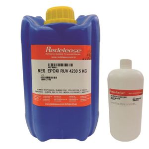 Resina Epoxi 4230 Com 5,9 Kg + Um Perolado Ouro 15gr