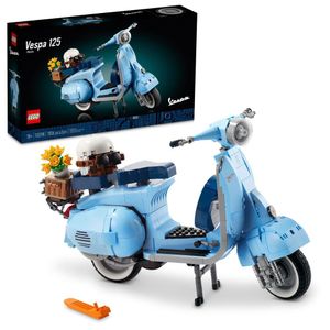 Lego Icons: Modelo De Scooter Vespa 125 ícone Italiano 10298