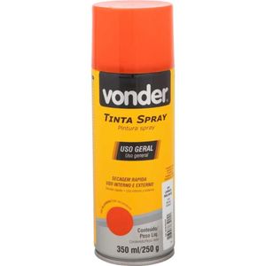 Tinta Spray Acrílica Laranja 350ml/250g Vonder