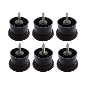 Kit 4 Pés Poltronas Móveis Sofás 4cm Altura Paris Preto
