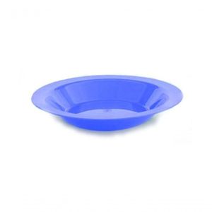 Kit 12 Pratos Fundos Plastico Infantil Merenda Escolar