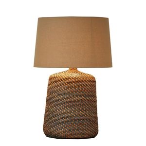 Abajur / Luminária De Mesa O'thentique Modelo Seagrass (rattan)