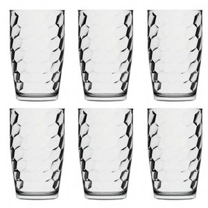 Jogo De 6 Copos Long Drink Suco Agua Poema 300 Ml - Nadir