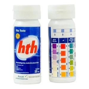 Fita De Teste Hth Para Cloro, Ph, Alcalinidade E ácido Hialurônico 25un