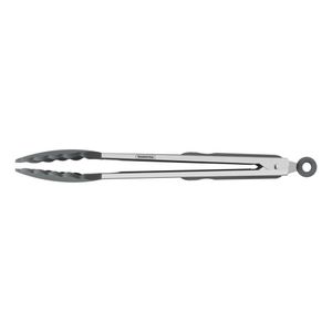 Pegador Multiuso Tramontina Molde Em Silicone Cinza E Aço Inox 35 Cm