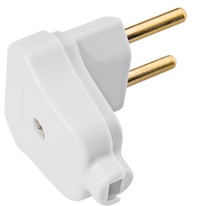 Plugue Angular 2p 10 A 250 V Branco Tramontina