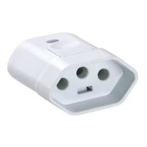 Plugue Femea 2p+t 10 A 250 V Tramontina Branco