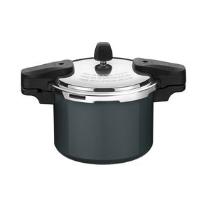 Panela De Pressão Em Alumínio Com Revestimento Interno E Externo Cerâmico Verde Petróleo 20 Cm 4,5 L