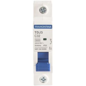 Minidisjuntor Tdj3ka 1 P 32 A Curva C Tramontina