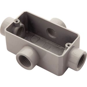 Condulete Fixo 1" Tipo "x" - Sem Tampa - Rosca Bsp - Com Pintura Eletrostática A Pó