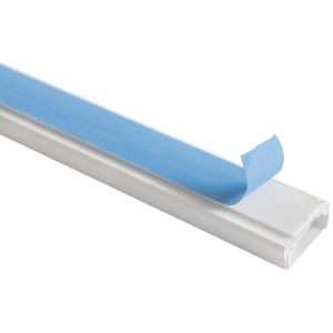 Canaleta 40 X 20 X 2000 Mm Tramontina Branca Com Divisoria E Fita Dupla Face