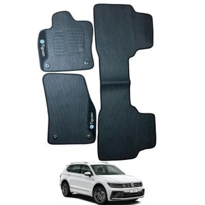 Kit Tapete Emborrachado Vw Tiguan 2018 Até 2025 3 Peças