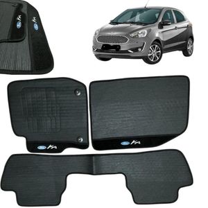 Kit Tapete Emborrachado Ford Ka 2014 Até 2025 3 Peças
