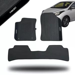 Kit Tapete Emborrachado Hyundai Hb20 2012 Até 2019 3 Peças