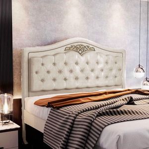 Cabeceira Holanda 1,40 M Casal Design Retro Speciale Home Marfim
