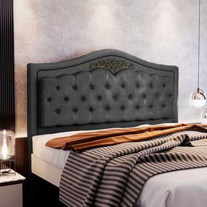 Cabeceira Holanda 0,90 M Solteiro Design Retro Speciale Home Chumbo