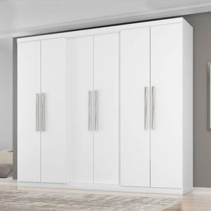 Guarda Roupa Casal Ambiente Prime 6000 Branco - Araplac