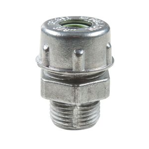 Conector Prensa-cabo 3-4" Em Alumínio - Bucha Na Cor Cinza