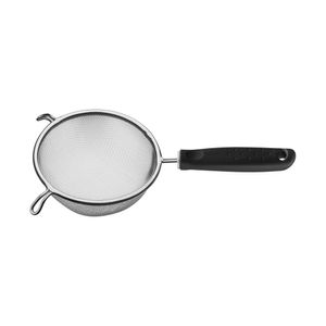 Peneira Tramontina Utilita Em Aço Inox Com Cabo De Polipropileno Preto 17 Cm