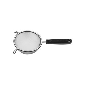 Peneira Tramontina Utilita Em Aço Inox Com Cabo De Polipropileno Preto 14 Cm