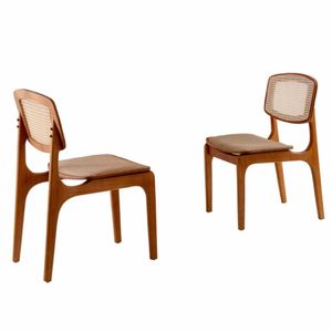 Conjunto Com 2 Cadeiras Malta Premium Em Moderna Mobília Linho Palha-cinam.imbuia