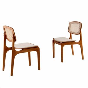 Conjunto Com 2 Cadeiras Malta Premium Em Moderna Mobília Bouclê 01- Cinam.imbuia