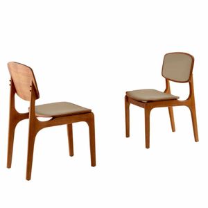 Conjunto Com 2 Cadeiras Malta Moderna Mobília Veludo Bege-cinam.imbuia