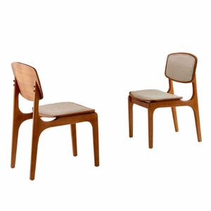 Conjunto Com 2 Cadeiras Malta Moderna Mobília Linho Premium Imbuia