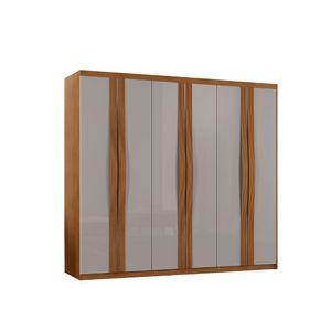Guarda Roupa Casal Dunas Mdf 6 Portas E 2 Gavetas Moderna Naturalle-off White