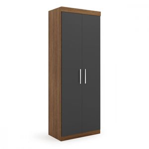 Guarda Roupa Genova Módulo 2 Portas Ipe Wood Grafite Batrol Ipe Wood Com Grafite