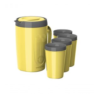 Kit Jarra Caribe 2,0 Litros Uniterm Amarelo