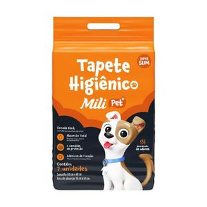 Tapete Higiênico Mili Pet Com 7 Unidades