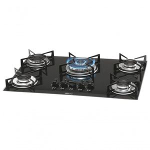 Fogão Cooktop Fischer 5 Bocas Tripla Chama Preto 1743-5733 Bivolt