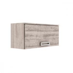 Armário De Geladeira Leticia Porta Basculante Saara Somopar Ipe Wood