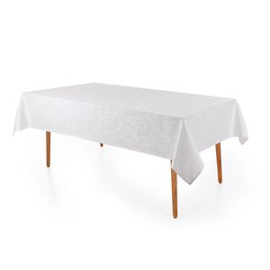 Toalha De Mesa Retangular Karsten 6 Lugares Sempre Limpa Urban Branco
