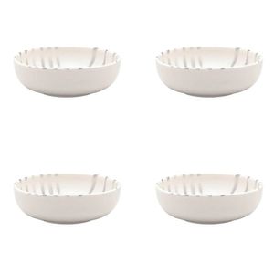 Conjunto De Tigela 04 Peças Flat Samambaia 600 Ml Oxford