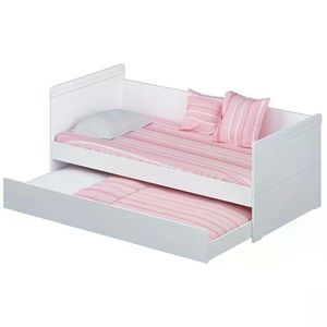 Cama Babá Nuth Com Auxiliar Branco Fosco - Reller Móveis Branco Fosco