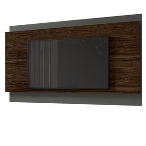 Painel Arcade 1.8 Para Tv Até 60” Palisandro/cinza Régio - Pr Móveis Palisandro/cinza Régio