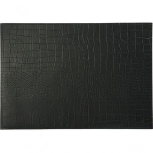 Jogo Americano Alligator 1 Peça Em Couro 43x30cm Maxwell & Williams Preto