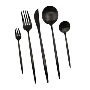 Faqueiro 30 Peças Em Inox Berlin Kenya Preto