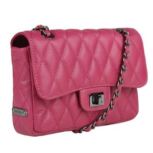 Bolsa Feminina Em Couro 5156 - Linea Bella Rosa único