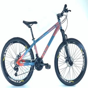 Bicicleta Vikingx Aro 26 X-35 Vmaxx Câmbios Shimanos 21v Azul E Laranja
