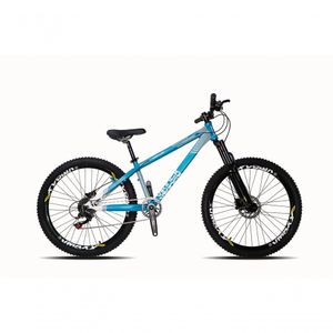 Bicicleta Vikingx X-35 1x8 Single Câmbios Shimano Cubo Cassete Azul Com Branco