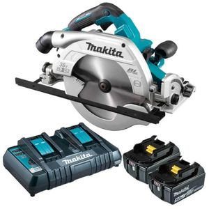 Serra Circular 235mm Sem Fio 36v Com Aws 2 Baterias Carregador Disco Maleta Dhs900pt2 220v Makita
